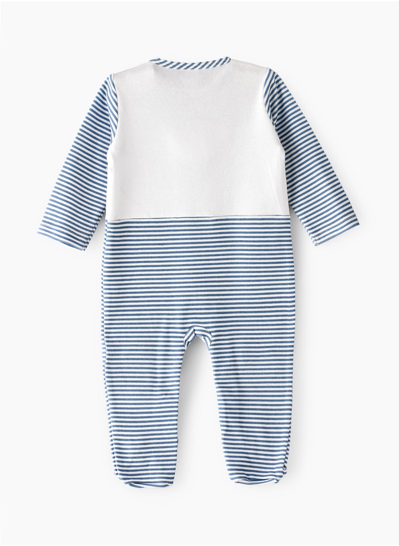 Tiny Hug Sleepsuit of Cotton for Boys, Soft and Comfortable Cotton, Perfect for Everyday Wear and Easy Diaper Changes  - Image 2