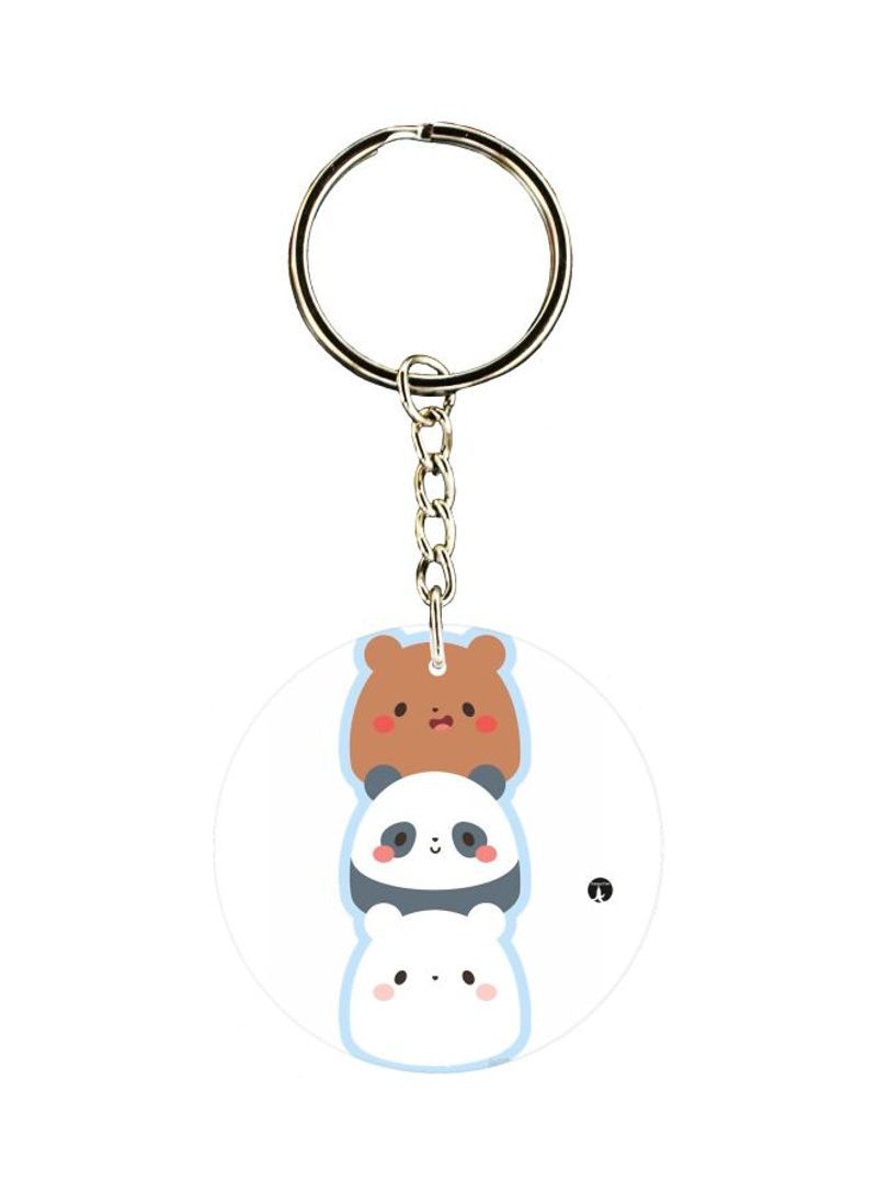 RKN Panda Printed Keychain