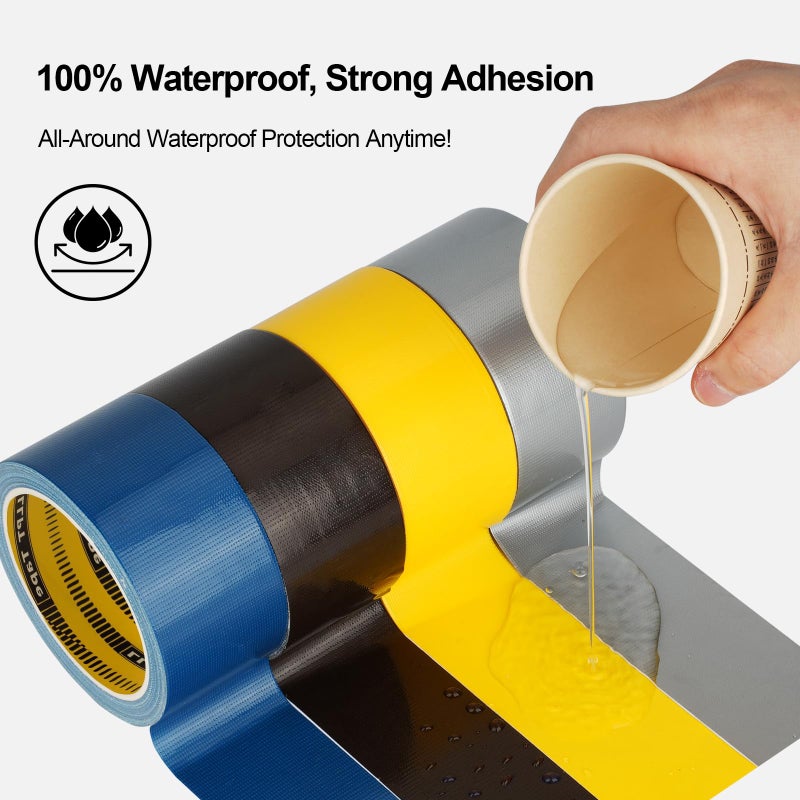 LLPT Duct Tape Premium Grade 2.36 Inches x 108 Feet x 11 Mil Easy Tear Residue Free Strong Adhesive Color Green (DT252) - Image 2