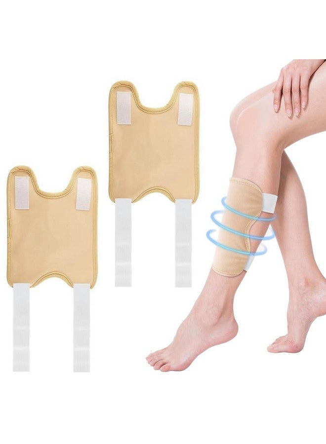 Hannea ® 2 Pack Castor Oil Pack Wrap, Castor Oil Wrap For Knee Elbow Arm & Thigh, Reusable And Adjustable Reusable Castor Oil Pack Kits Knee Brace Compress Pad Joint Pain Relief - Image 1