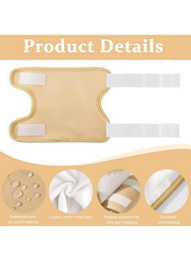 Hannea ® 2 Pack Castor Oil Pack Wrap, Castor Oil Wrap For Knee Elbow Arm & Thigh, Reusable And Adjustable Reusable Castor Oil Pack Kits Knee Brace Compress Pad Joint Pain Relief - Image 3