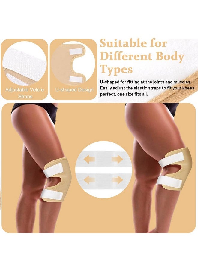 Hannea ® 2 Pack Castor Oil Pack Wrap, Castor Oil Wrap For Knee Elbow Arm & Thigh, Reusable And Adjustable Reusable Castor Oil Pack Kits Knee Brace Compress Pad Joint Pain Relief - Image 4