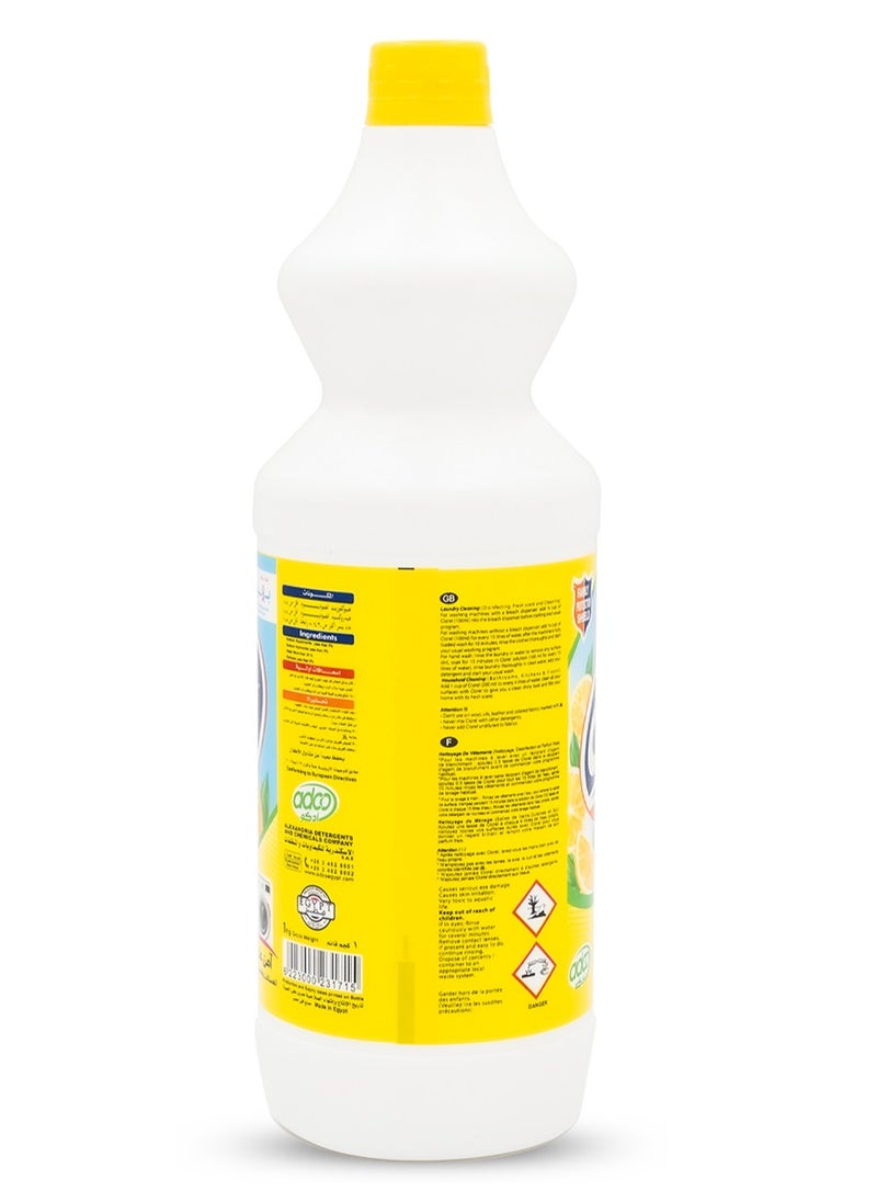 Clorel 2-in-1 Bleach Lemon | 1kg Multi-Purpose Bleach Liquid for Stain Removal, Fabric Whitening, Surface Disinfection, & Household Cleaning | Kills 99.9% of Germs with Powerful Laundry Bleach & Detergent - pzsku/Z89319E3A67EFAF75BDF2Z/45/1741506970/95c67de0-44c9-46c6-a298-0a415887b25f