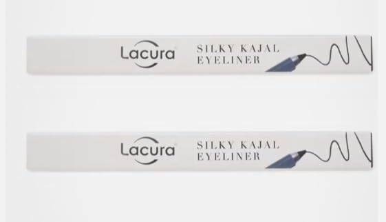 Lacu Silky Kajal Eyeliner Dark Chestnut 12g Pack of 2