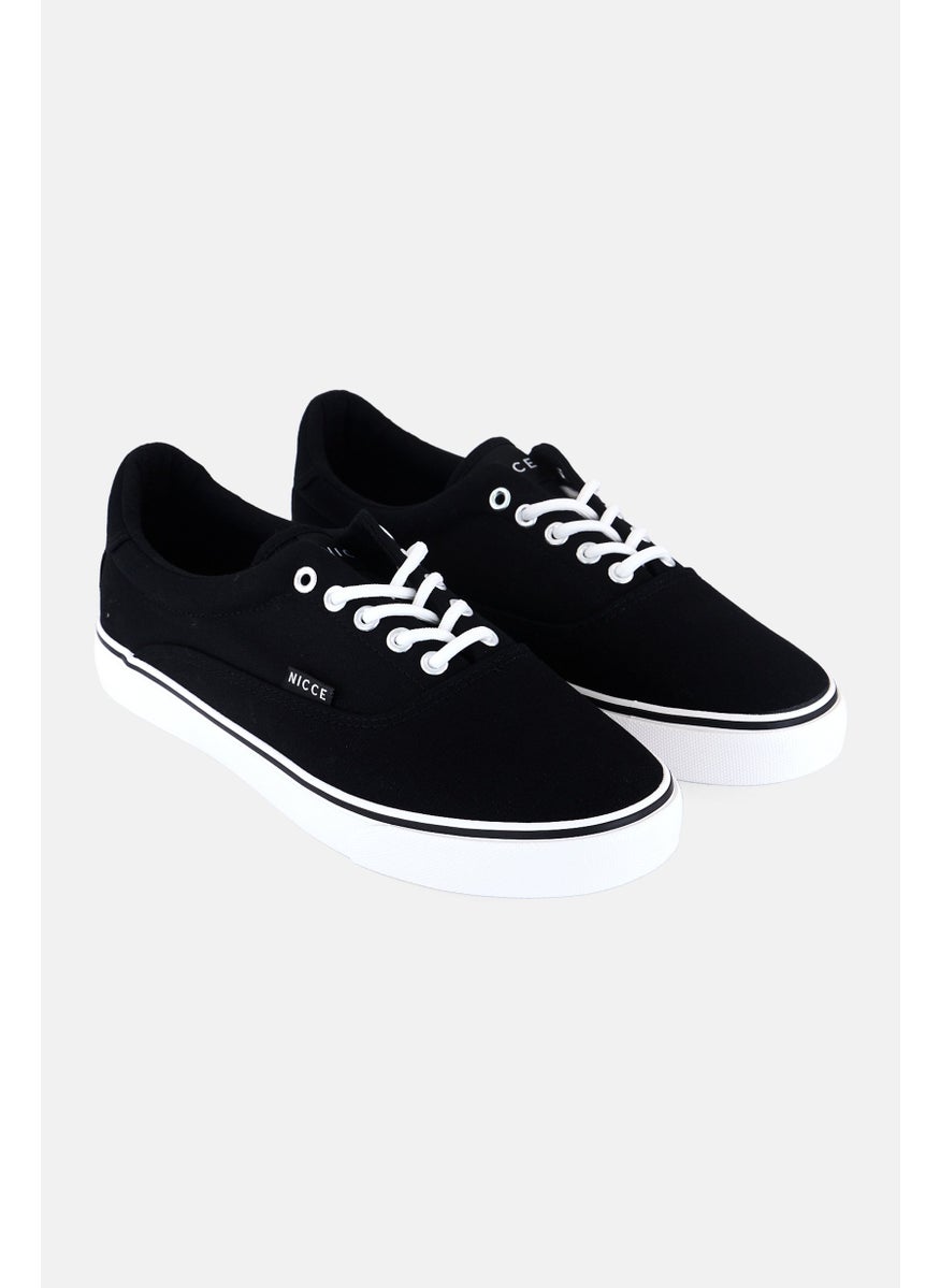 Nicce - Men Lace Up Casual Shoes, Black/White - Image 1