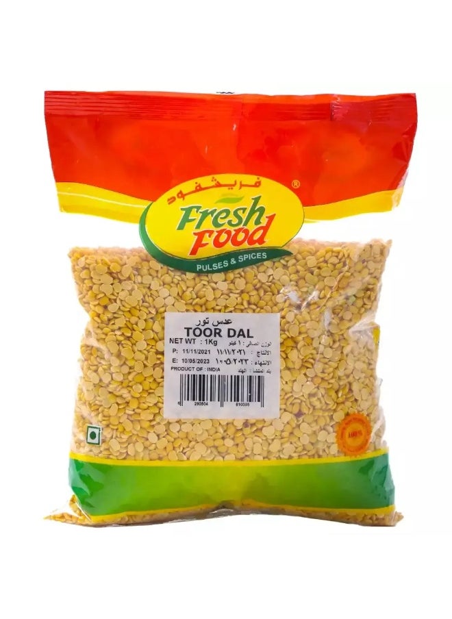 Fresh Food Fresh Food Toor Dal 1 Kg High Protein Makes it Good Meat Substitute in Vegetarian, Non Veg and Vegan diets  - Image 1