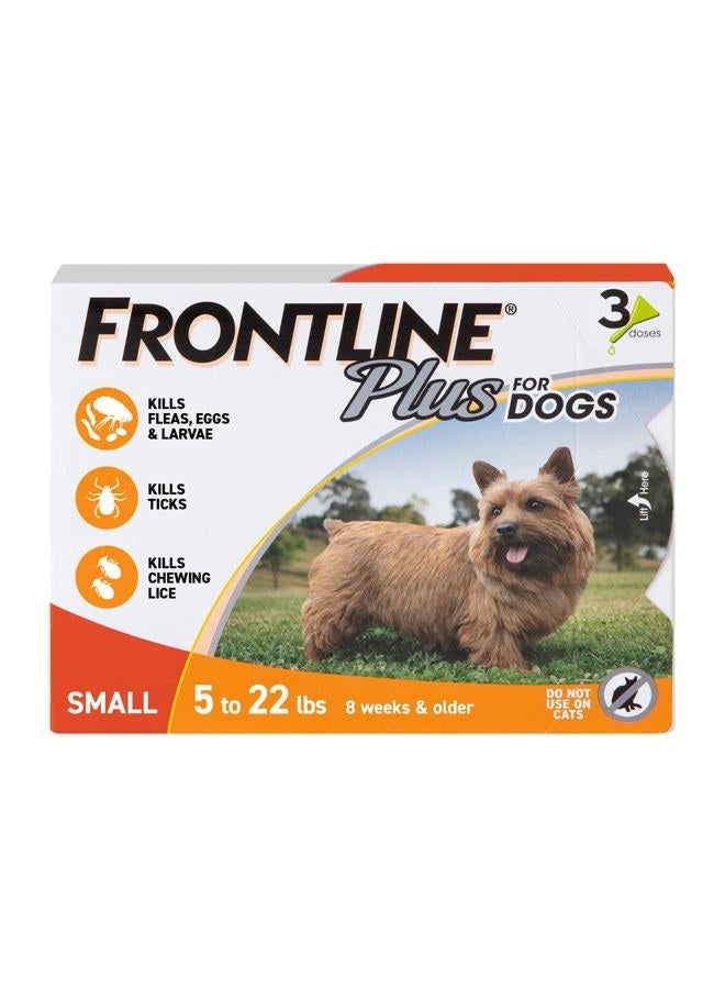 Frontline Flea and Tick Treatment for Dogs - 5-22lbs,3 Doses - Image 1