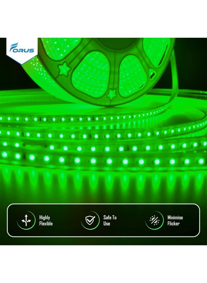 Forus LED Rope Light 50 Meter 2 Year Warranty, Outdoor Waterproof Decorative Cove Lights for Ceiling, Balcony, Home Decor, Interior Decoration, Flexible Profile Light for Diwali, Christmas -Green - Image 2