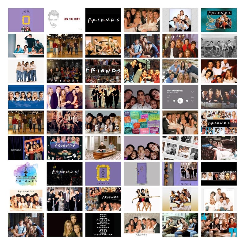 D2C Friends Poster Perfect Elevate Your Space with 54Pc 4x6 Inch Cardstock Prints Create the Photo Display with Our Collage Print Kit for Stylish Wall Transformation - Image 1