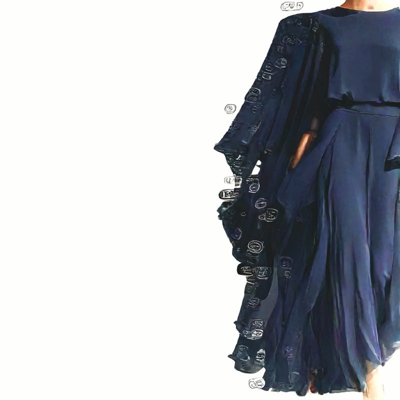 Women's Chiffon Blouse Flared Sleeve Straight Leg Pants Set with Ruffle Trim - Image 5