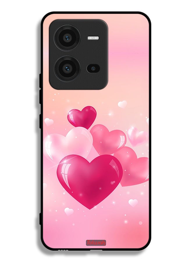 Tolwak Vivo V25 5G Protective Case Cover Beautiful Hearts Art - Image 2