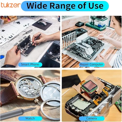 Tukzer 27 in 1 Precision Screwdriver Set, Tough S2 Alloy Steel Bits, Manual Pen Shape Small Screwdriver for Eyeglasses, Electronics, Watches, Phones, Laptops, Cameras & Household Repair Tool Kit - Image 5
