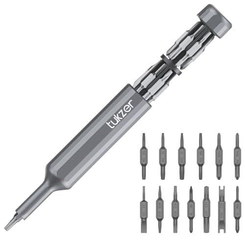 Tukzer 27 in 1 Precision Screwdriver Set, Tough S2 Alloy Steel Bits, Manual Pen Shape Small Screwdriver for Eyeglasses, Electronics, Watches, Phones, Laptops, Cameras & Household Repair Tool Kit - Image 1