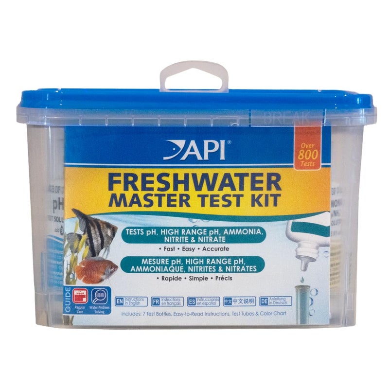 API FRESHWATER MASTER TEST KIT 800-Test Freshwater Aquarium Water Master Test Kit, White, Single, Multi-colored - Image 1