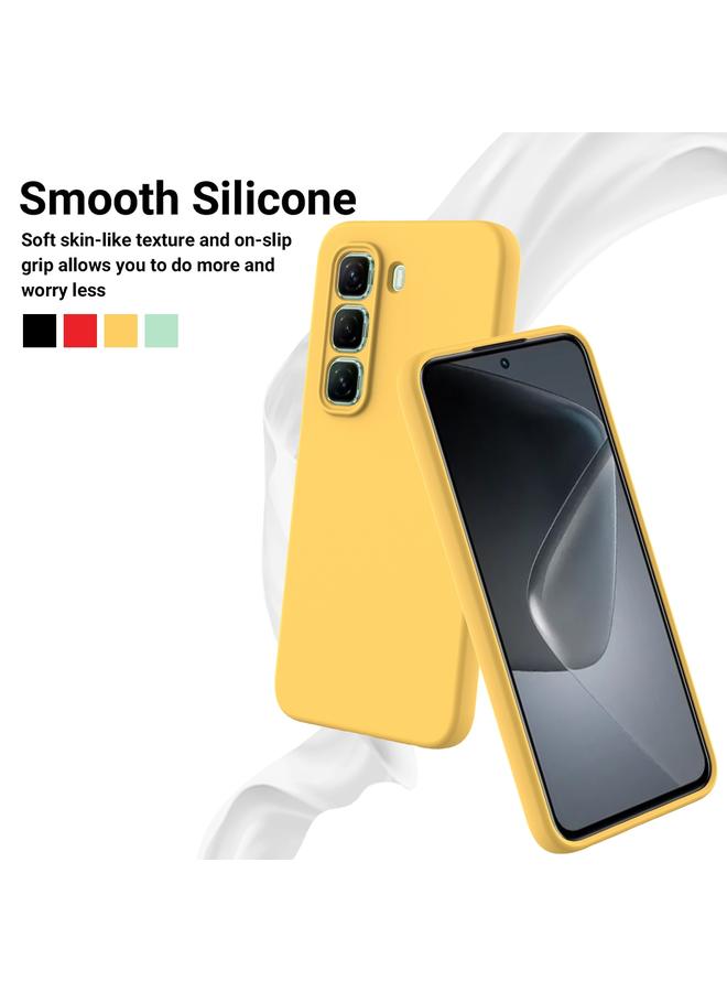 Zaboon Case For Infinix Hot 50 Pro+ 4G Solid Color Liquid Silicone Dropproof Full Coverage Phone Case - Image 3