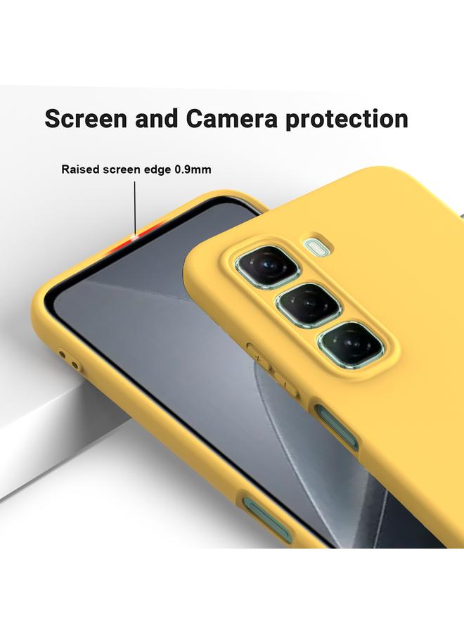 Zaboon Case For Infinix Hot 50 Pro+ 4G Solid Color Liquid Silicone Dropproof Full Coverage Phone Case - Image 4