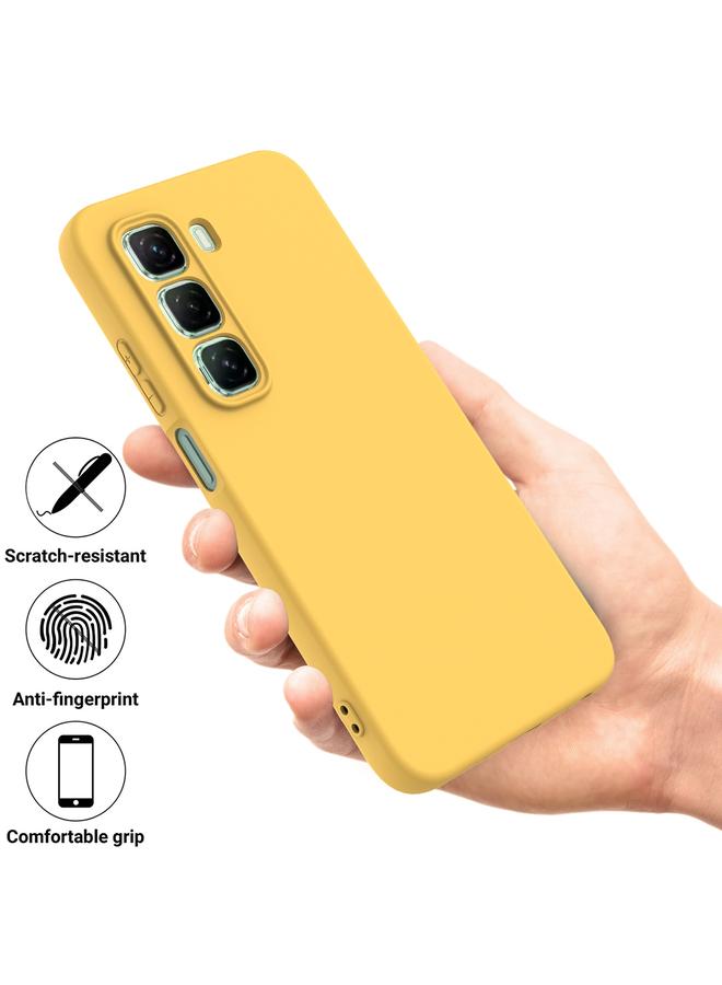 Zaboon Case For Infinix Hot 50 Pro+ 4G Solid Color Liquid Silicone Dropproof Full Coverage Phone Case - Image 2