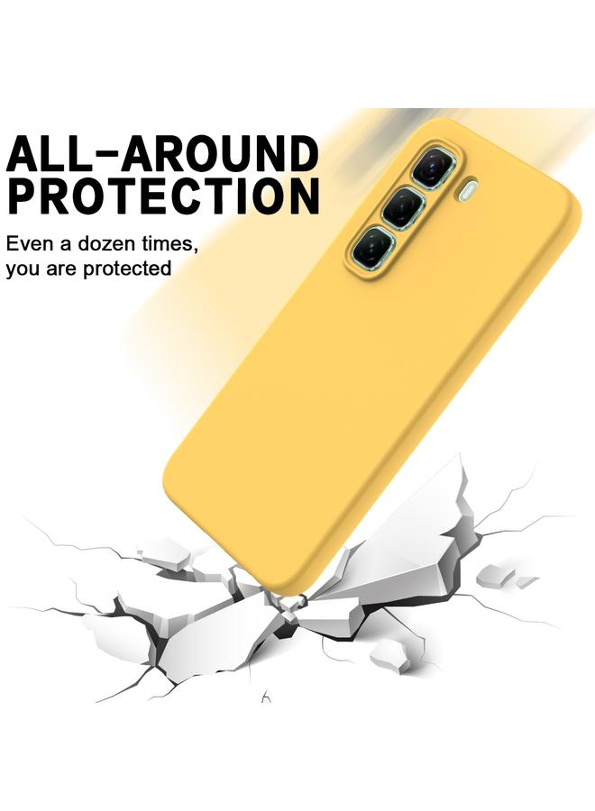 Zaboon Case For Infinix Hot 50 Pro+ 4G Solid Color Liquid Silicone Dropproof Full Coverage Phone Case - Image 5
