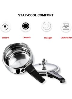 VINOD Splendid Plus 18/8 Stainless Steel Pressure Cooker Outer Lid 2.5 Litre  - Image 4