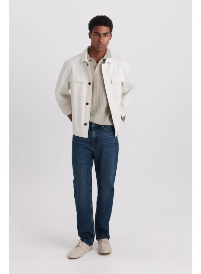 Springfield Overtinted wash straight fit jeans