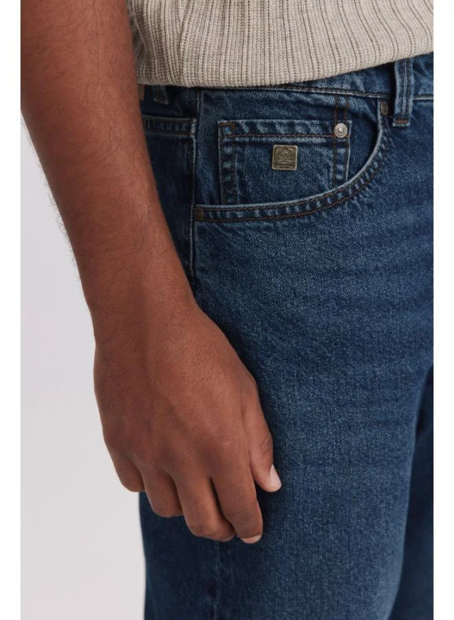 Springfield Overtinted wash straight fit jeans