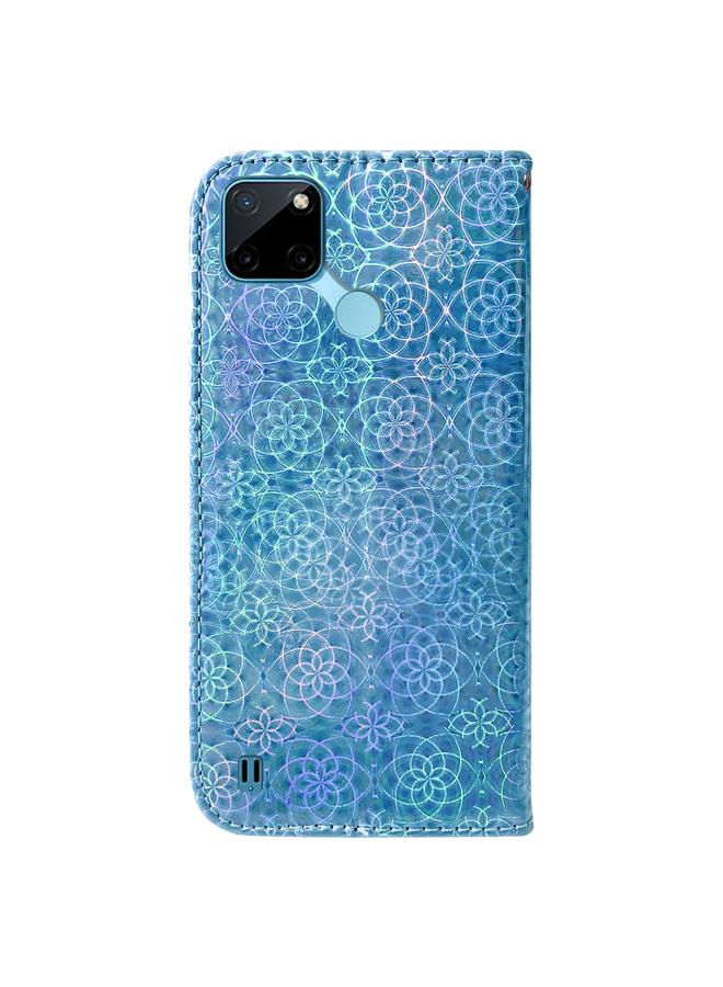 اس-توب جراب لهاتف OPPO Realme C21Y جراب هاتف جلدي ملون بإبزيم مغناطيسي - Image 3