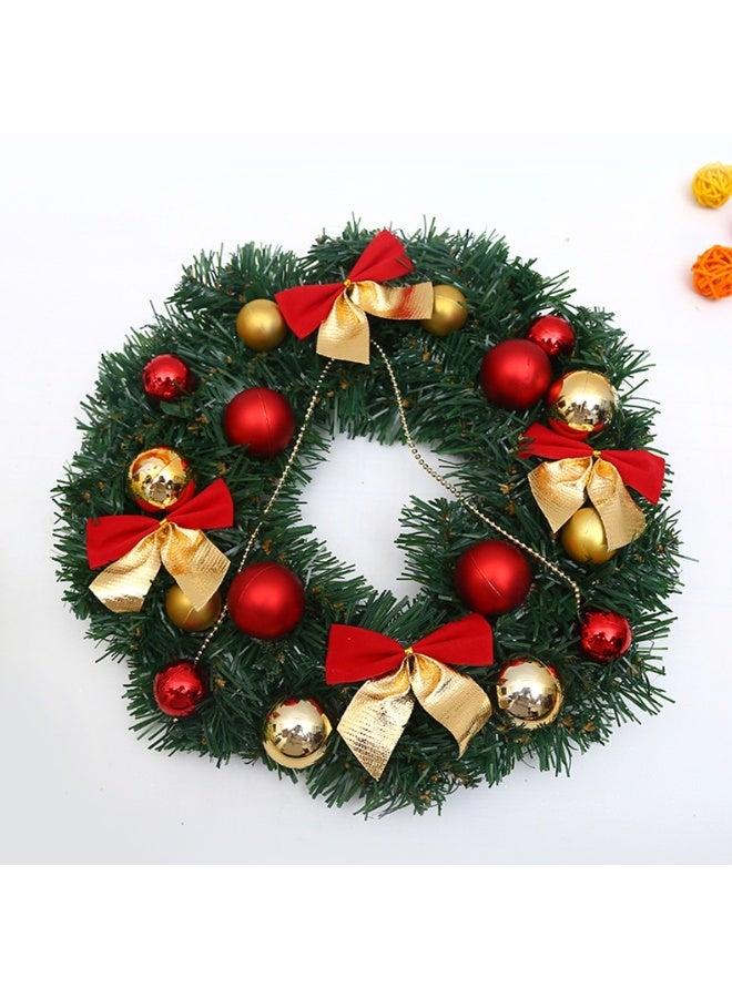 Luxury Christmas wreath of bright red flowers, perfect for decorating your home for Christmas parties. Size 45cm