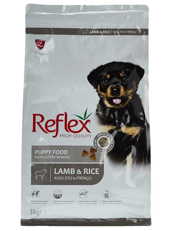 REFLEX - High Quality Puppy Food With Lamb & Rice 3Kg - Image 1