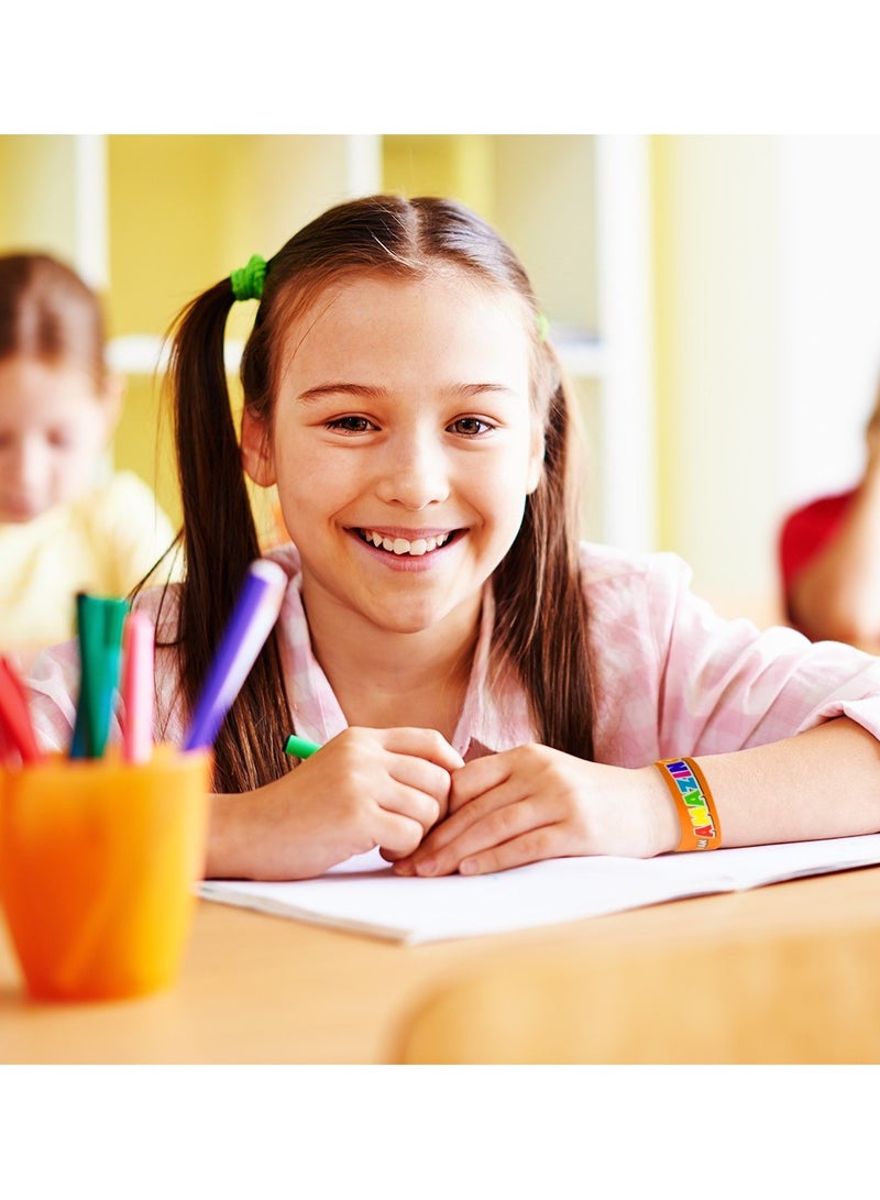 فن ليرنينج ستور أساور مكافآت المعلمين باللغة الإنجليزية: مستلزمات تحفيز ومكافأة الطلاب والأطفال - مجموعة من 35 قطعة في 7 تصميمات - Image 3