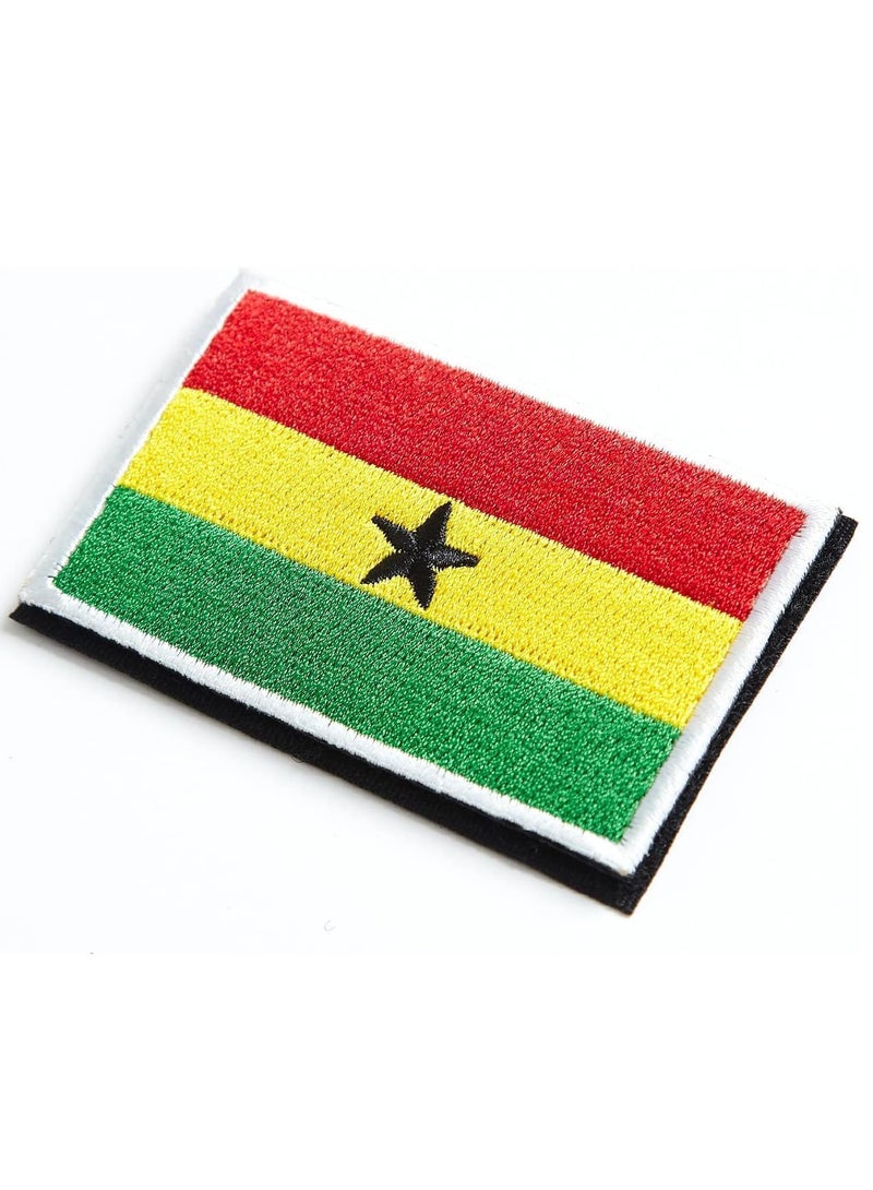Generic Pack of 2pcs Embroidered Flag Patches - Perfect for Jackets - Backpackers - Travelers - Uniforms - Jeans and Hats - Tactical Embroidered Patches  - Image 4