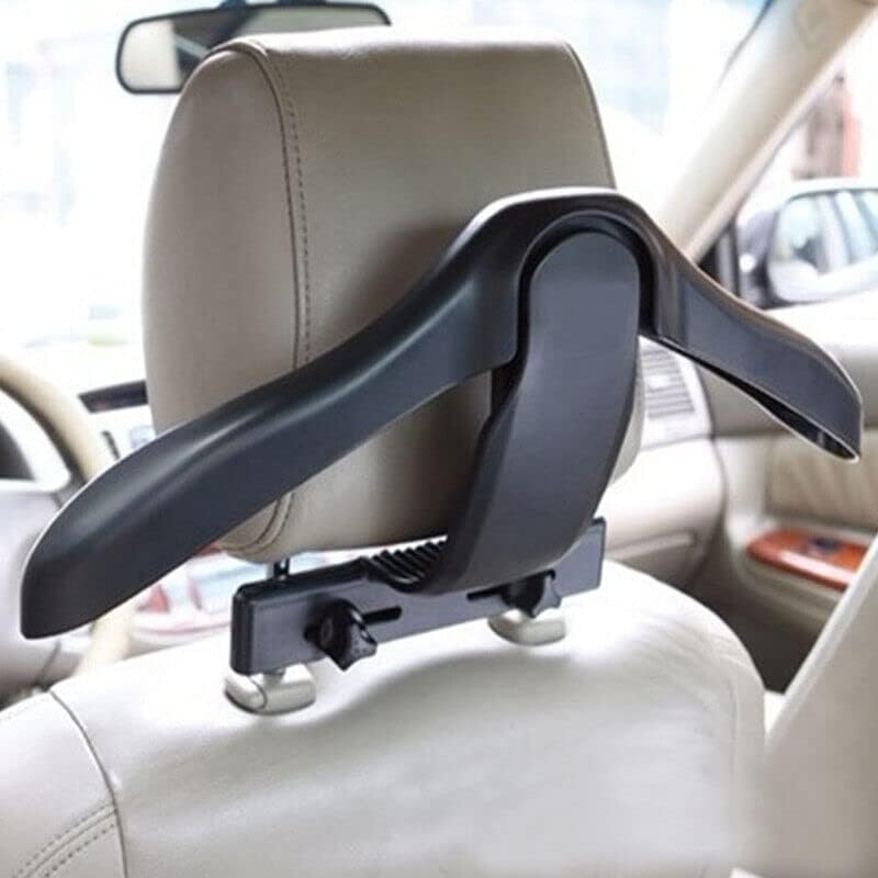 DHAVAL Kavid MultiFunction Detachable Car Coat Hanger for Headrest SpaceSaving WrinkleFree Clothes Hanger for Suits Jackets Shirts Dresses and Handbags Pack of 1  - Image 4