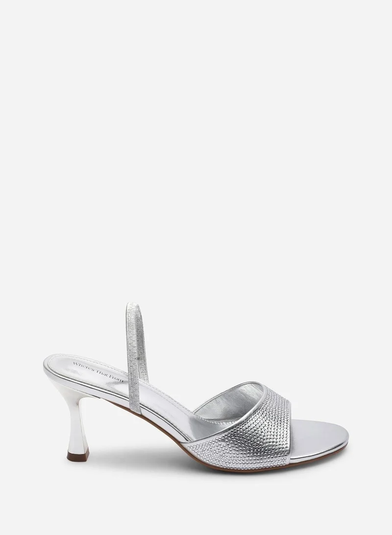 Where's That From Harmony Open Toe Mid Heel Sandal with Sling back
