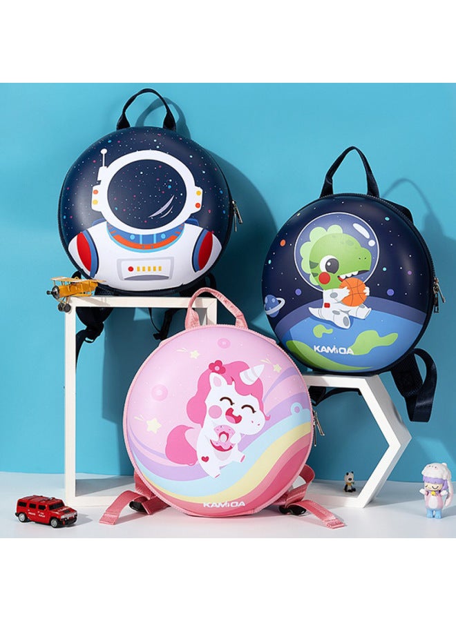 Children's Bag Girls Children's Shoulder Back 2-8 Years Old Boys And Girls Cute Cartoon Hard Shell Schoolbag Spot Logo Wholesale-Color:Cloud Donut Backpack-Pink - Image 2