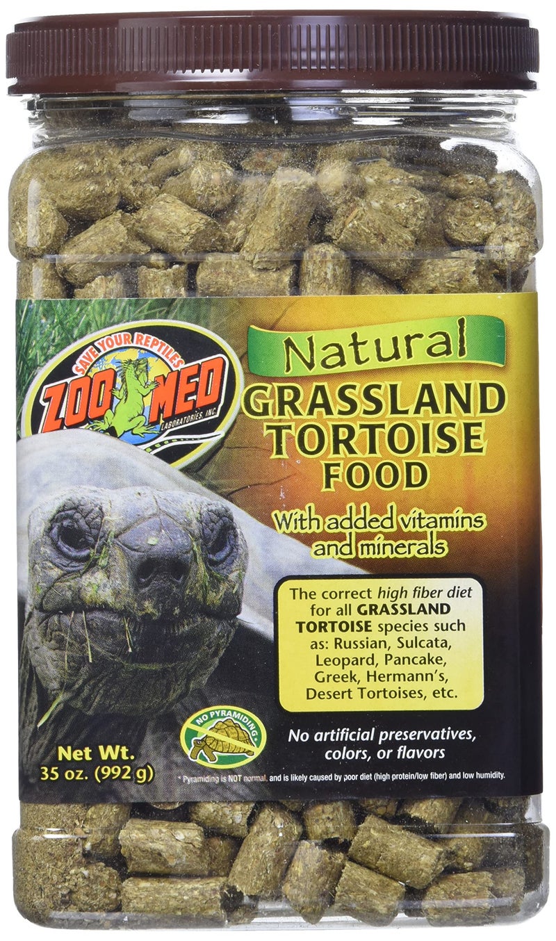 Zoo Med Natural Tortoise Food, 35-Ounce, Grassland - Image 1