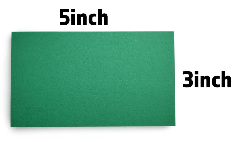 PPAPPAPPIYO 3x5 Colored Index Cards, 50 Pack 180gsm (Green) - Image 2