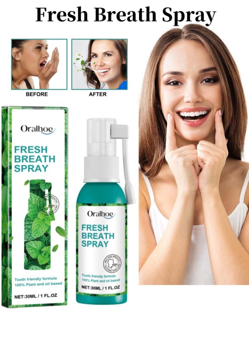 ORALHOE - Fresh Breath Spray Bad Breath Treatment for Adults, Dry and Bad Mouth Smell Removing Spray, Easy to Carry and Handy Fresh Breath Serum - Image 1