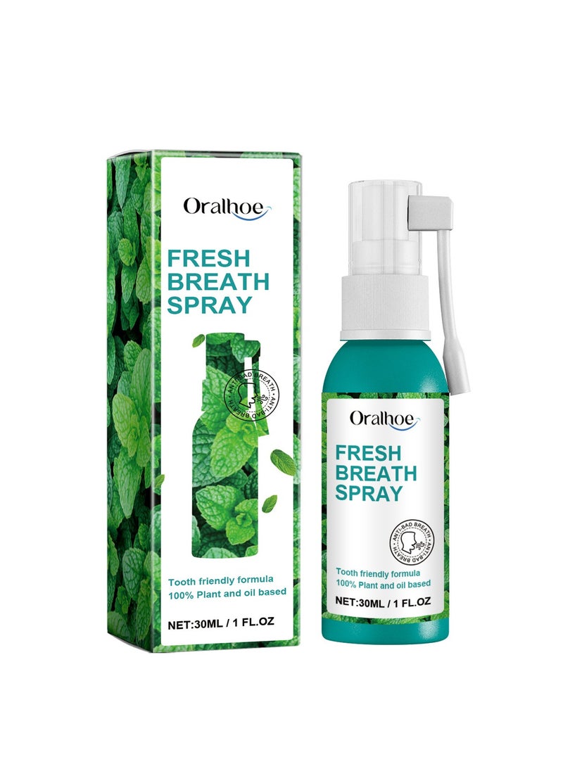 ORALHOE - Fresh Breath Spray Bad Breath Treatment for Adults, Dry and Bad Mouth Smell Removing Spray, Easy to Carry and Handy Fresh Breath Serum - Image 1
