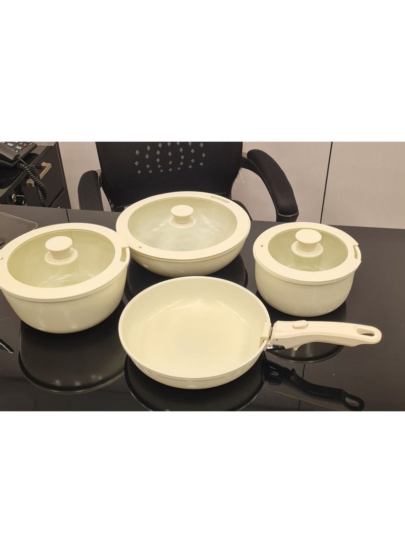 طقم حلل سيراميك 8 قطع 16 / 18 / 20 / 24 - Image 1