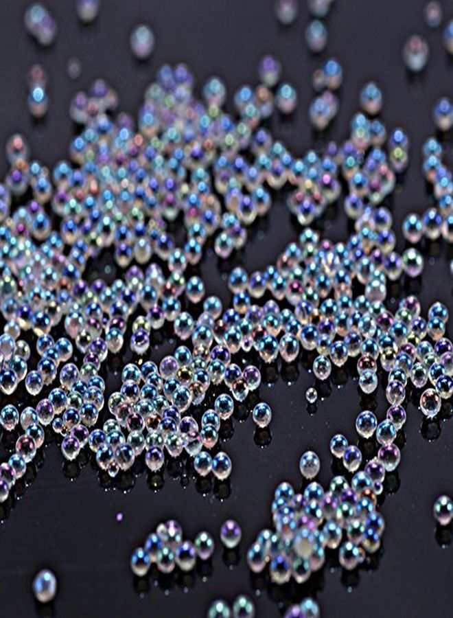 Minejin خرز كافيار زجاجي كريستالي للأظافر 3D صغير 4 صناديق لتزيين المانيكير - Image 3