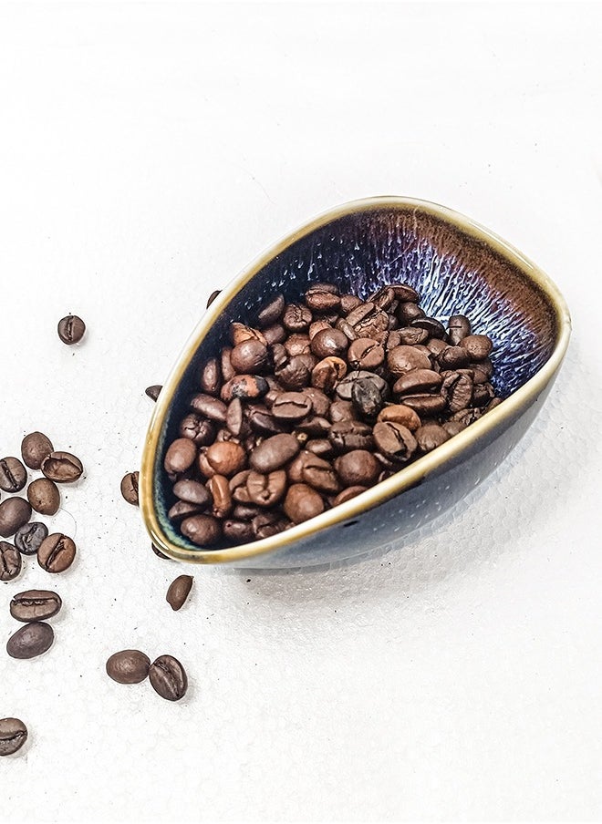Generic Ceramic Tea and Coffee Bean Weighing Tray Blue 11.2*6.6*4.5cm  - Image 3