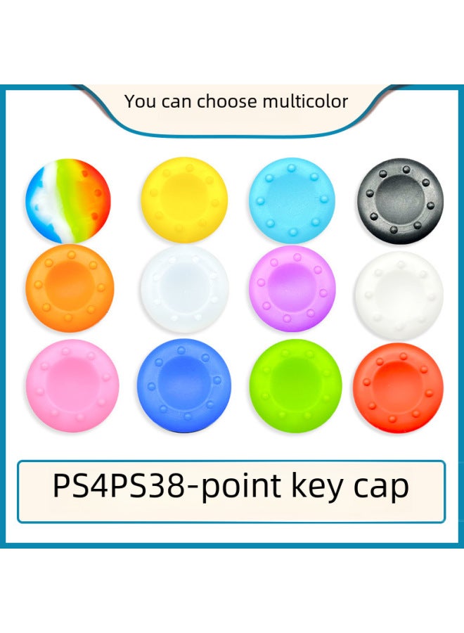 general Xbox360 Key Cap P5 P4 8-point Joystick Cap Xbox Game Controller Silicone Digital Computer/game Console Protective Case-Product Color:Yellow - Image 2