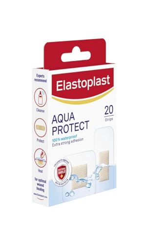 Elastoplast Aqua Protect Plasters 100% Waterproof (20), Waterproof Plasters Ideal for Washing, Showering, Bathing and Swimming Plasters Waterproof - Image 3