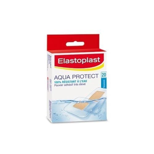 Elastoplast Aqua Protect Plasters 100% Waterproof (20), Waterproof Plasters Ideal for Washing, Showering, Bathing and Swimming Plasters Waterproof - Image 1