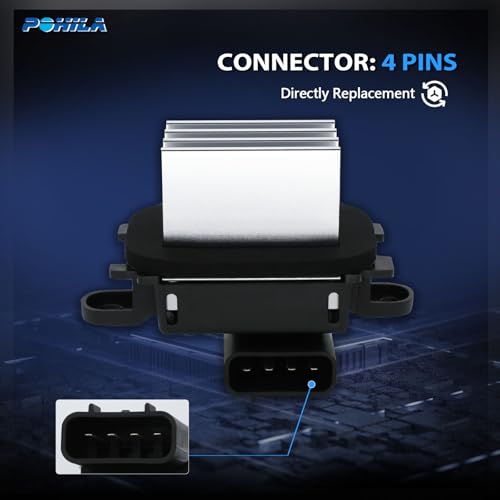 POHILA HVAC Blower Motor Fan Resistor Compatible with 2009-2014 Ford F150,Expedition,Mustang Flex Taurus Escape Mercury Lincoln MKS MKT Navigator Replaces 9L3Z-19E624-B,9L34-19E624-AC YH-1829 BL3Z-19E624-A - Image 5