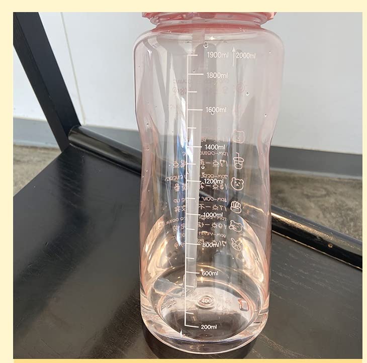 Grofilo 2L Water Bottle Motivational Water Bottle with Straw Time Marker for Gym Travel Sports Summit Collection - Image 5