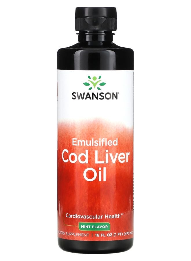 Emulsified Cod Liver Oil Mint 16 fl oz (473 ml)