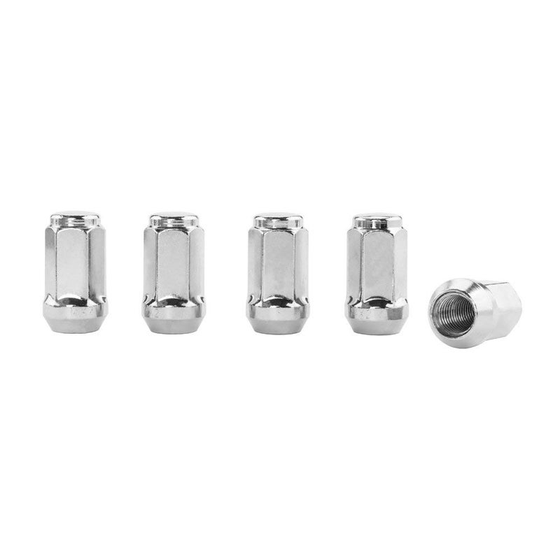 Partschoice 24PCS 14 x 2 Chrome Wheel Lug Nuts - Cone Seat - 19mm Hex for Ford Expedition F-150 & Lincoln Navigator - Image 2