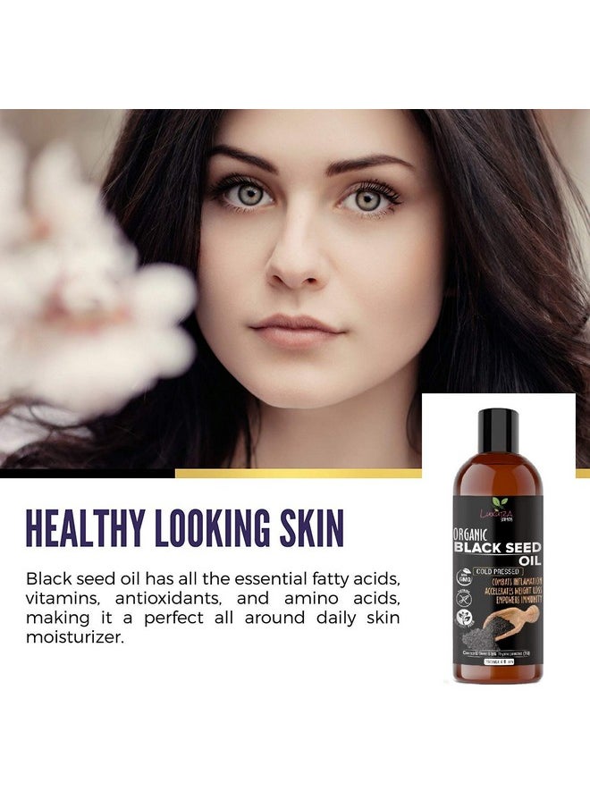 Luxura Sciences Black Seed Oil For Skin & Hair | Reduces Wrinkles, Scars & Dandruff | Gives Longer, Thicker Hair & Nails | Hydrating, Raw & Cold Pressed | 8.45 Fl Oz/250Ml  - Image 2