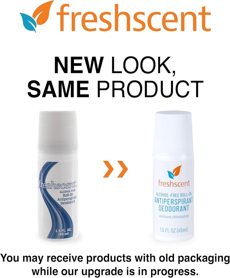 Freshscent Alcohol-Free Roll-On Antiperspirant Deodorant, 1.5 oz, Pack of 96 - Image 2