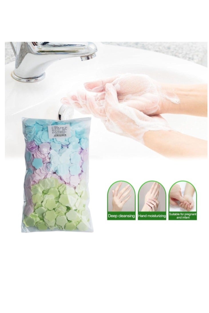 1000 PCS Portable Mini Soap Sheets,Flower Shape  Disposable Soap Paper Sheets, Hand Washing Bath Scented Paper for Home Travel Camping and Outdoor Activities Mix Scented  - Image 5